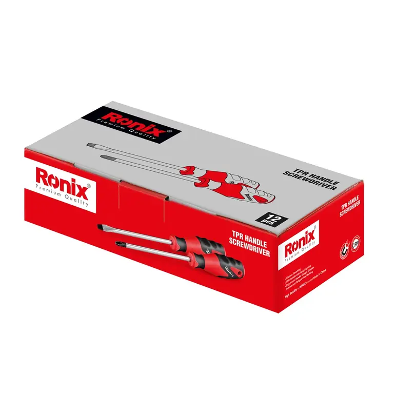 پیچ گوشتی چهارسو دسته TPR سایز 6x150 میلی متر رونیکس مدل RH-2868