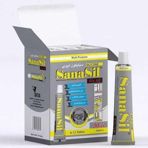 چسب سیلیکون تیوبی ثناسیل (SANASIL)بی رنگ 30گرمی
