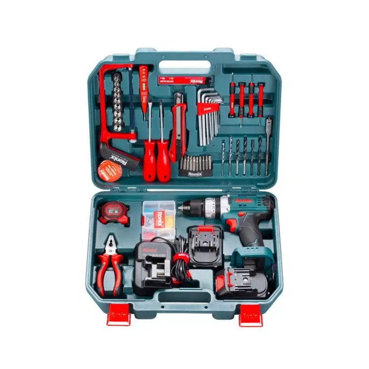 ست ترکیبی دریل شارژی 20 ولت 53 پارچه رونیکس مدل RS-8620