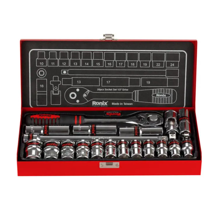 مجموعه بکس 20 عددی 1/2 اینچ رونیکس مدل RH-2620
